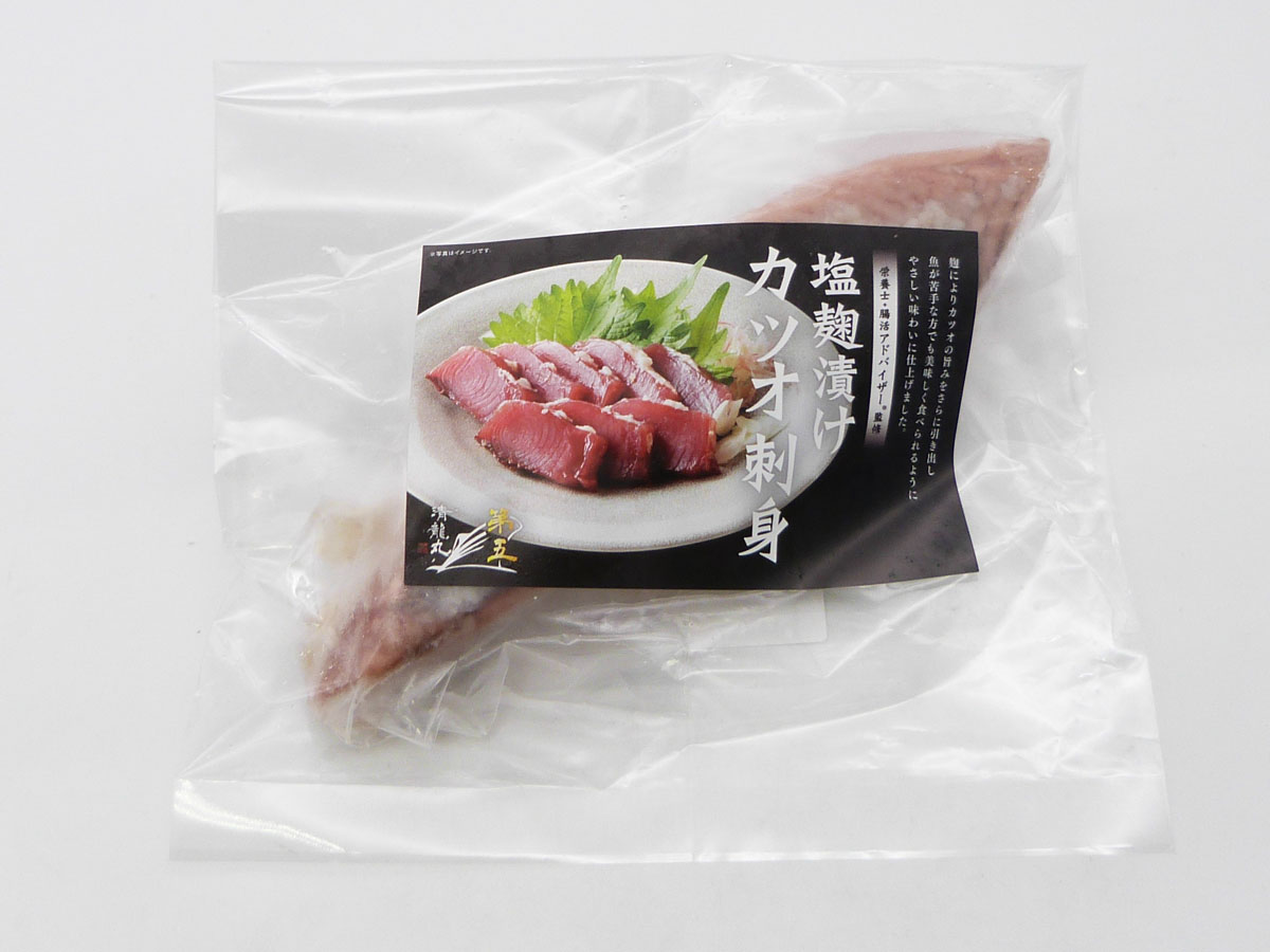 塩麴漬けカツオ刺身