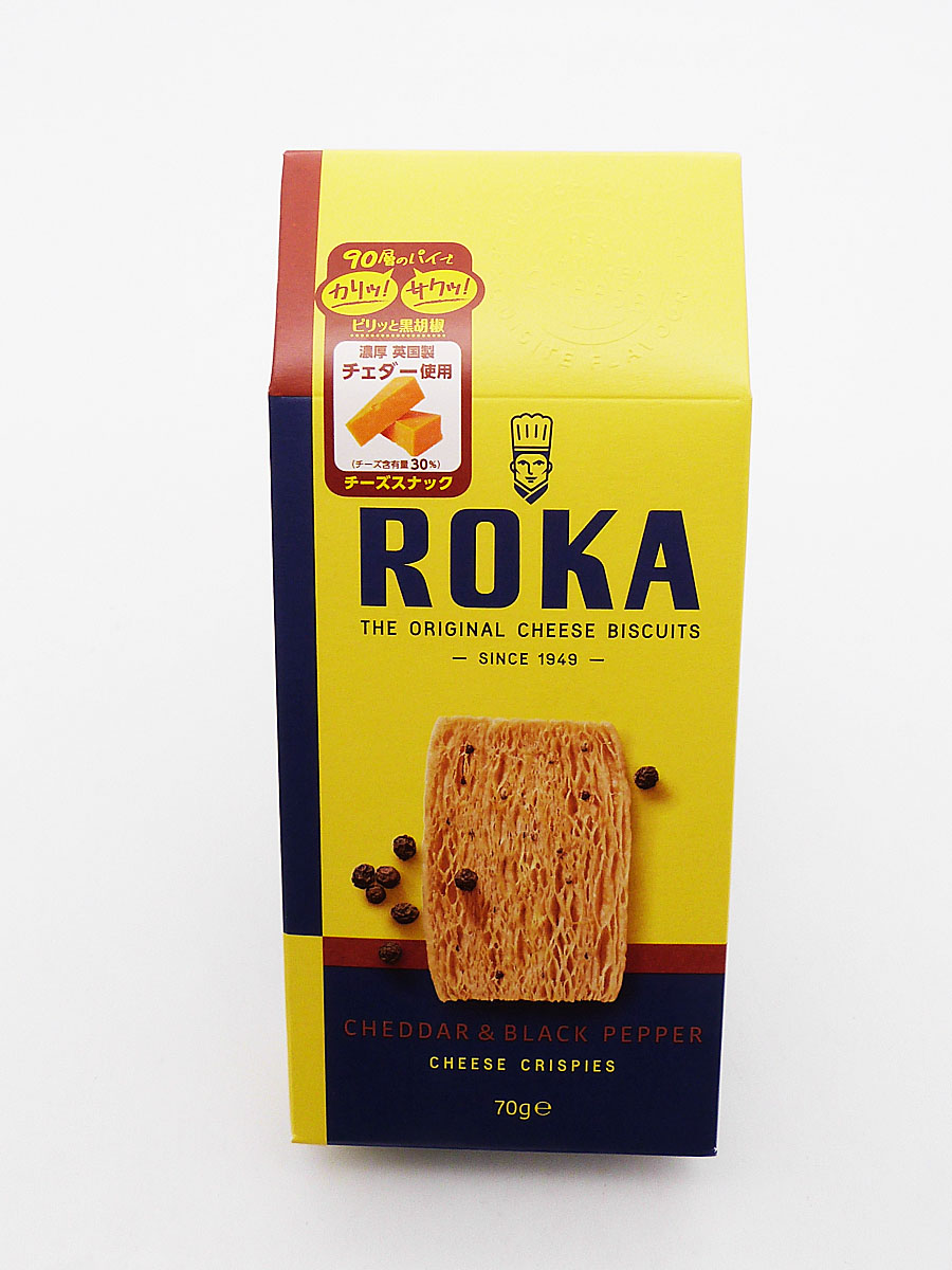 ROKA チーズクリスプ チェダー＆ブラックペッパー（ｵﾗﾝﾀﾞ)