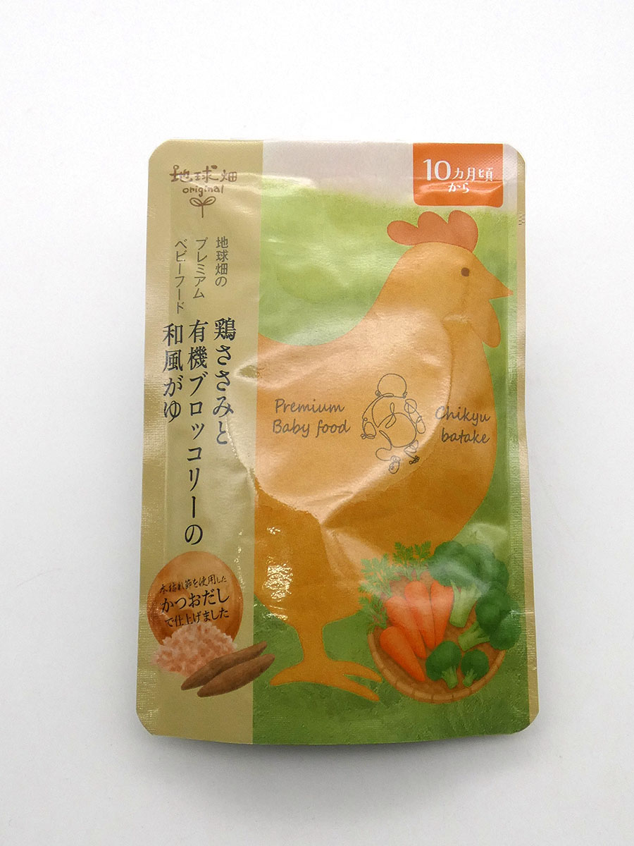 ﾌﾟﾚﾐｱﾑﾍﾞﾋﾞｰﾌｰﾄﾞ 鶏ささみと有機ﾌﾞﾛｯｺﾘｰの和風がゆ（10ヶ月～）